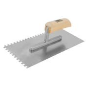 Маламашка Kaem за лепило назъбена неръждаема стомана, 270х130 мм, стъпка 6х6 мм, Hardy Working Tools - product - 040 HRD 237