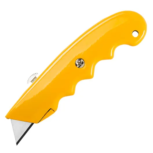 Макетен нож Kaem метален с трапецовидно прибиращо острие  145х19 мм, Hardy Working Tools
