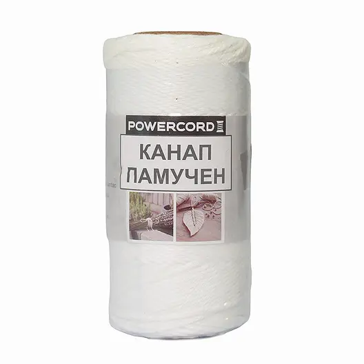 Канап текстилен Cangos от памук  бял, 80 м, 60 г