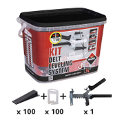 Система за нивелиране на плочки Rubi комплект  201 бр., за 1 мм, Delta Level - product - 040 RUB1191