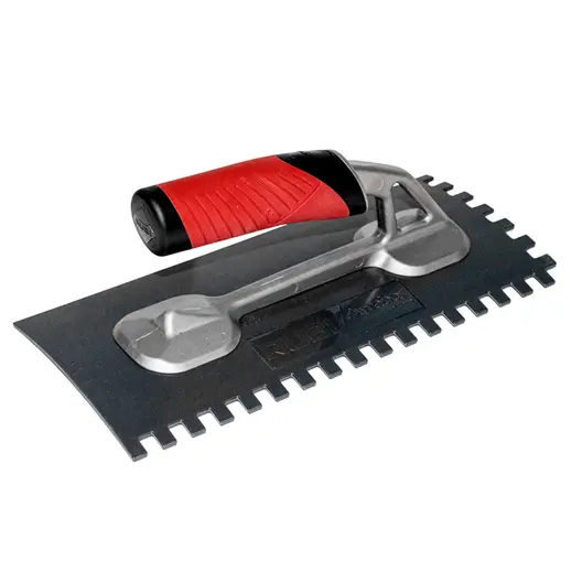 Маламашка Rubi за лепило назъбена пластмаса, стъпка 10х12 мм, Tech-Flex
