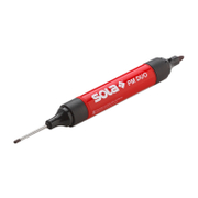 Маркер Sola комбиниран за метал, камък, стъкло и пластмаса за дълбоки отвори черен, PM DUO - product - 040 SOL1392