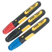 Маркер Stanley специализиран за бетон, метал и дърво 3 бр., черен, червен и син, 0-47-315 - product - 040 STY 645