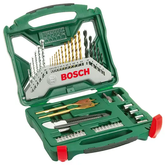 Комплект битове Bosch със свредла  1/4", 50 бр., X-Line Titanium