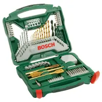 Комплект битове Bosch със свредла  1/4", 70 бр., X-Line Titanium