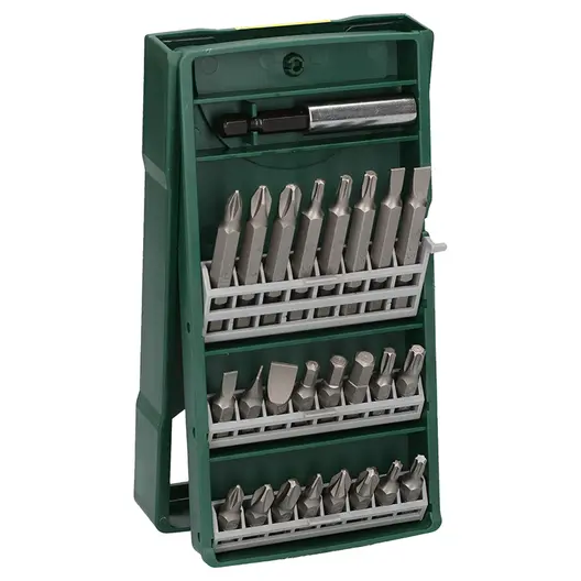 Комплект битове Bosch PH/PZ/SB/TX/SW с магнитен държач  1/4", 25 бр., Mini-X-Line