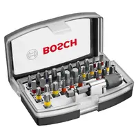 Комплект битове Bosch PH/PZ/SB/TX/SW с магнитен държач  1/4", 32 бр.