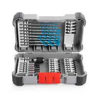 Комплект битове Bosch със свредла и държач  1/4", 35 бр., Impact Control Multi Construction