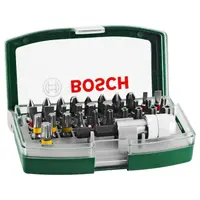 Комплект битове Bosch PH/PZ/SB/TX/SW с магнитен държач  1/4", 32 бр.