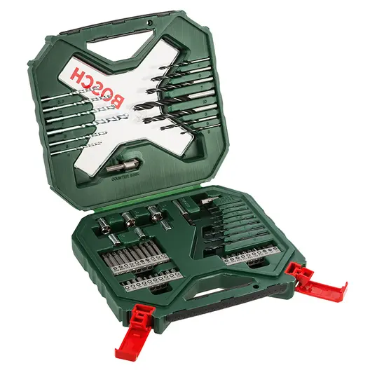 Комплект битове Bosch със свредла  1/4", 60 бр., X-Line