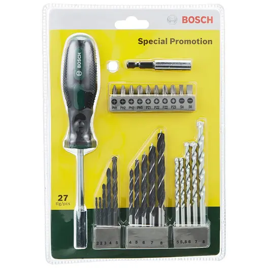 Комплект битове Bosch със свредла  27 бр.