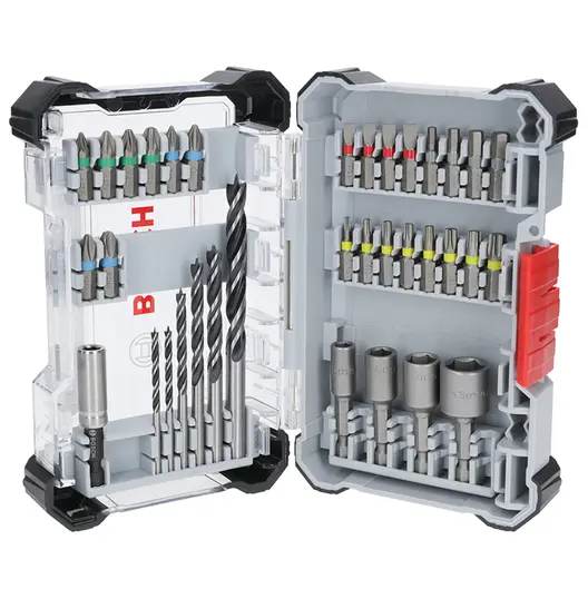 Комплект битове Bosch със свредла  35 бр., Extra Hard