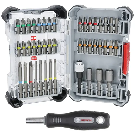 Комплект битове Bosch с ръчни инструменти  44 бр., Extra Hard