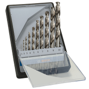 Свредло за метал HSS-G Bosch с цилиндрична опашка комплект 1-10 мм, 10 бр., PRO Metal HSS-G - product - 041 BSH1166