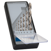 Свредло за метал HSS-G Bosch с цилиндрична опашка комплект 2-8 мм, 6 бр., PRO Metal HSS-G - product - 041 BSH1172