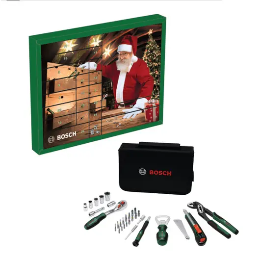 Комплект битове Bosch с ръчни инструменти  1/4", 44 бр., Advent Calendar 2026