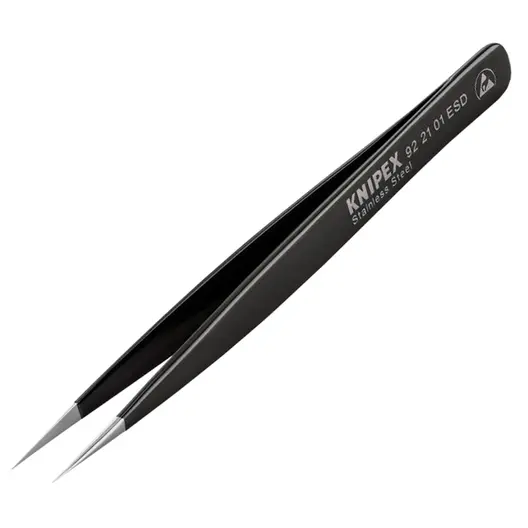 Пинсети за фина механика Knipex  125 мм, прави, 92 21 01 ESD