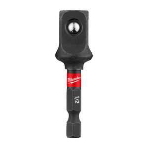 Адаптор преход за вложки Milwaukee шестостен - квадрат ударен 1/2" х 1/4", 50 мм, Shockwave