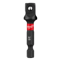 Адаптор преход за вложки Milwaukee  шестостен - квадрат, 1/4" х 3/8", Shockwave