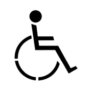 Шаблон Rust-Oleum за маркировка инвалидно място 900х800 мм, Disabled parking - product - 041 RSO 100