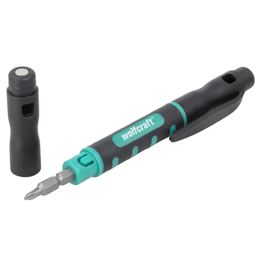 Комплект битове Wolfcraft двустранни с магнитен държач  1/4"