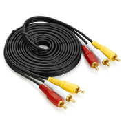 Кабел чинчов RCA за аудиосигнал  1.5 м, 3xRCA/m to 3xRCA/m, Cu - product - 042 ROE 310