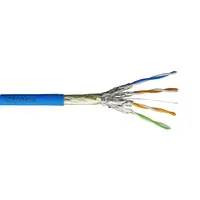 Кабел F/FTP Schrack Technik за компютърна мрежа Cat.6a  Cu, син