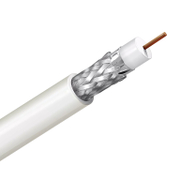 Кабел PК / RG коаксиален комуникационен  75 ohm/m, Cu, бял - product - 042 TKB 055