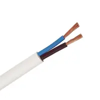 Кабел ШВПС-В / H05VV-F BG за битови и подвижни уреди  Cu, 2x1.50 мм2, бял