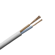 Кабел ШВПЛ-Б / H03VV-F BG инсталационен  Cu, 2x0.75 мм2, бял - product - 042 TKB 111