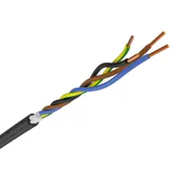 Кабел ШКПЛ / H05RR-F шлангов, за подвижни уреди  Cu, 4x1.50 мм2, черен