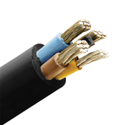 Кабел ШКПТ / H07RN-F за свързване на съоръжения и машини  Cu, 3x4.00+2.5 мм2, черен - product - 042 TKB 140