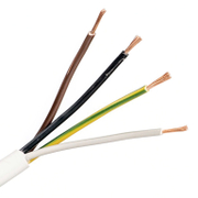 Кабел ШВПС-В / H05VV-F BG за битови и подвижни уреди  Cu, 4x1.00 мм2, бял - product - 042 TKB 216