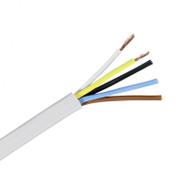 Кабел ШВПС-В / H05VV-F BG за битови и подвижни уреди  Cu, 5x4.00 мм2, бял - product - 042 TKB 224