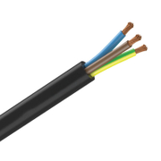 Кабел ШКПТ / H07RN-F за свързване на съоръжения и машини  Cu, 3x1.50 мм2, черен - product - 042 TKB 467