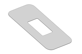 Подложка под тоалетна чиния универсална бяла - product - 044 DPL 136