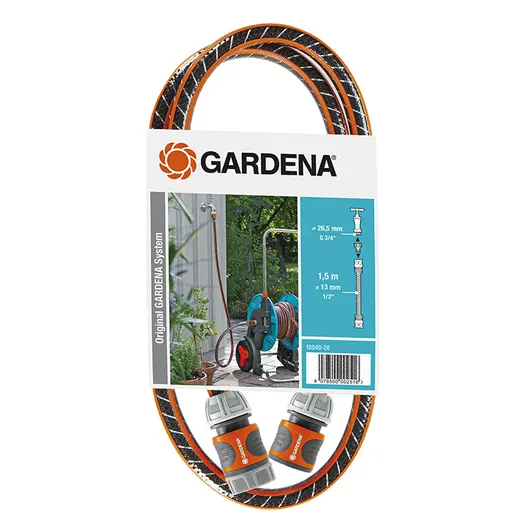 Градински маркуч за поливане Gardena PVC 2-слоен армиран  13 мм, 1.5 м, Comfort FLEX