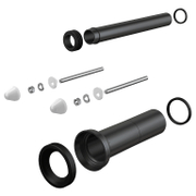 Връзка към тоалетна чиния Alca Plast за вграждане твърда за мръсна вода  ф 90x340, ф 54x375 мм, M9000 - product - 044 MIP 281