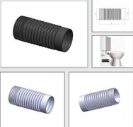 Маншон за тоалетна чиния Mario 10 гофриран за мръсна вода  ф 110/100х270 мм - product - 044 MRO 027