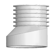 Маншон за тоалетна чиния Mario 10 ексцентричен за мръсна вода  ф 110х100 мм - product - 044 MRO 058