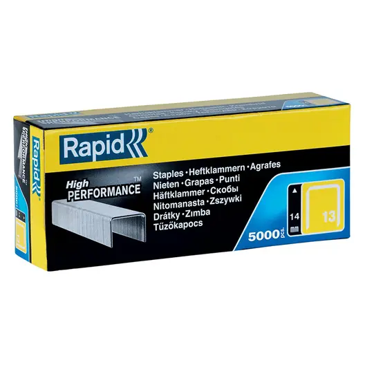 Скоби за такери Rapid  тип 13, 10.6x0.75x14 мм, 5000 бр.