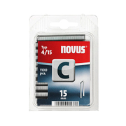 Скоби за такери Novus  тип C4, 6.1x1.1x15 мм, 1100 бр. - product - 045 SNL 089