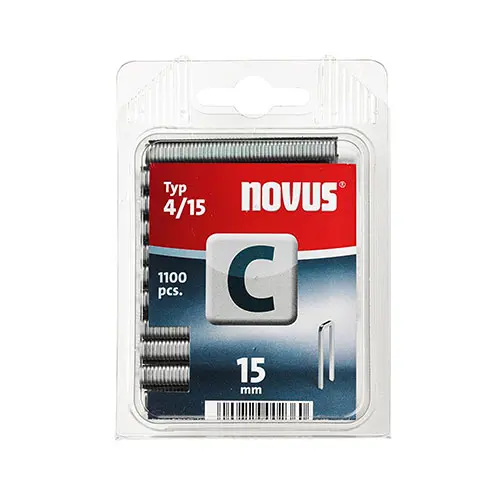 Скоби за такери Novus  тип C4, 6.1x1.1x15 мм, 1100 бр.