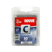 Скоби за такери Novus  тип C4, 6.1x1.1x30 мм, 1100 бр. - product - 045 SNL 095