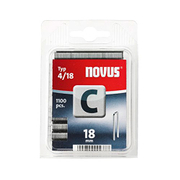 Скоби за такери Novus  тип C4, 6.1x1.1x18 мм, 1100 бр. - product - 045 SNL 090