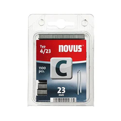 Скоби за такери Novus  тип C4, 6.1x1.1x23 мм, 1100 бр.