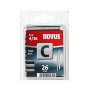 Скоби за такери Novus  тип C4, 6.1x1.1x26 мм, 1100 бр. - product - 045 SNL 093
