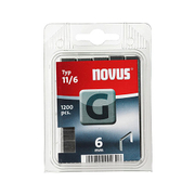 Скоби за такери Novus  тип G11, 10.6x1.25x6 мм, поцинкована стомана, 1200 бр. - product - 045 SNL 114