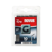 Скоби за такери Novus  тип G11, 10.6x1.25x10 мм, поцинкована стомана, 600 бр. - product - 045 SNL 116