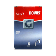 Скоби за такери Novus  тип G11, 10.6x1.25x6 мм, поцинкована стомана, 5000 бр. - product - 045 SNL 119